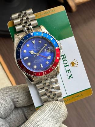 THJDG Impossible Screen Guard for Rolex GMT-Master 1White Dial Men's Watch- Stainless Steel, Silver Strap - Copy (2) (Pack of 1)