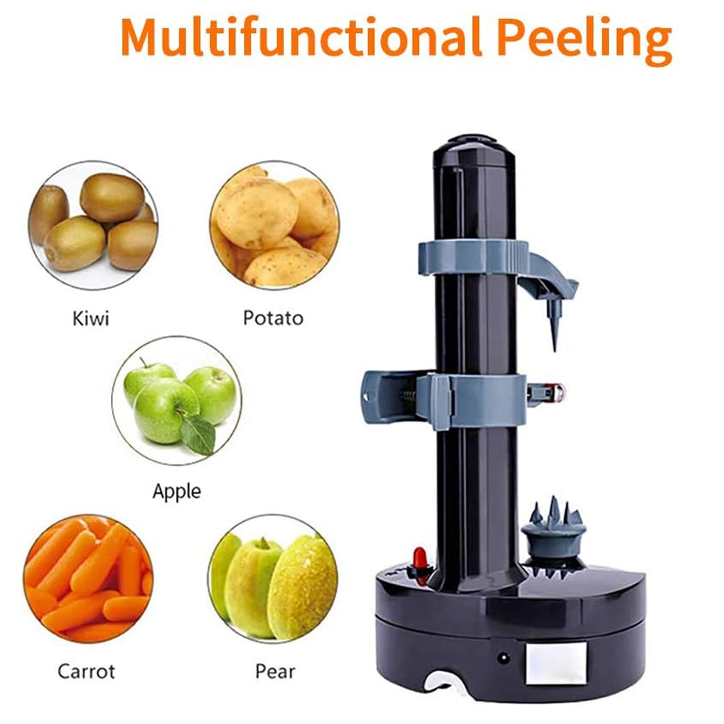 Multipurpose Electric Vegetable Fruit Peeler Automatic Potato Peeler (1 Pc) - Springkart