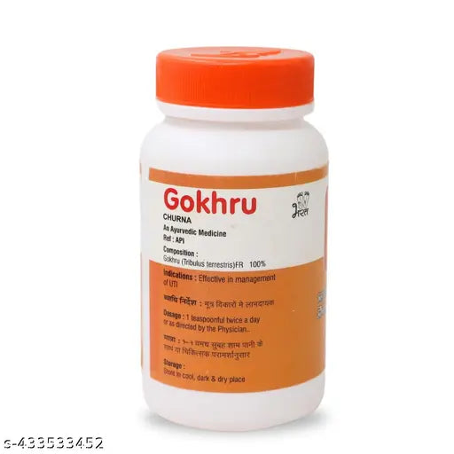 Bharat Ayurvedic Aushdhalaya Gokhru Churna, Powder 100gm (Pack of 3) - Springkart