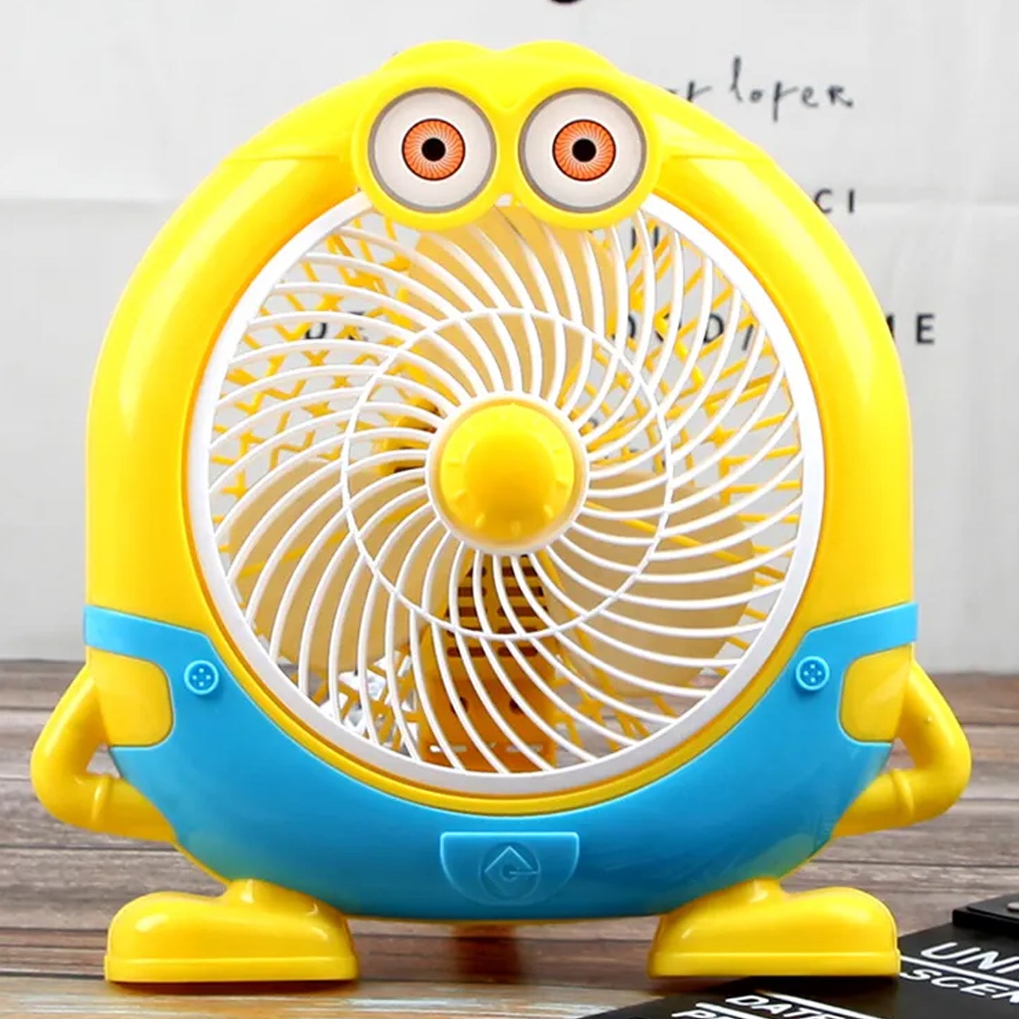 6464 Plastic Cute Mini Cartoon Electric Usb Fan Desk Fan For Children (Battery Not Include) - Springkart