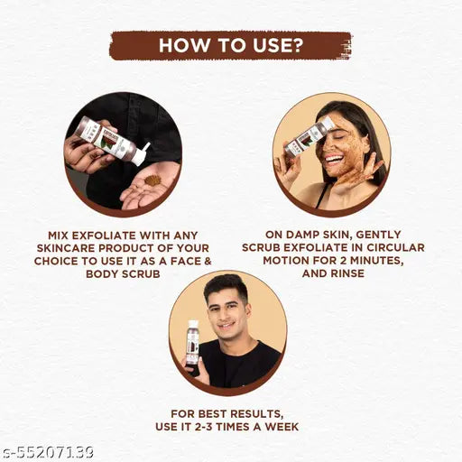 Bella Vita organic EXFOLIATE Coffee Face & Body Scrub For Skin Brightening - 75 g (Pack of 2) - Springkart