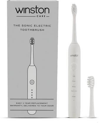 Winston Rechargeable Sonic Electric Toothbrush with Super Soft Bristles for Adults Electric Toothbrush (White)