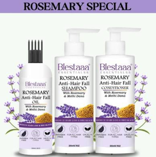 blestaaa essentialss Anti Hair Fall Shampoo (250ml) & Conditioner (250ml) & Hair oil (100ml) (1 Items in the set)