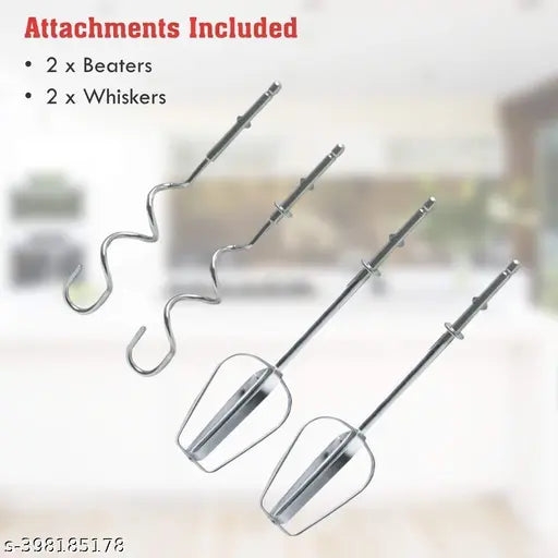 Hand Mixer Blender for Cake, Egg Beater Machine Cream Electric Hand Blender for Cake Mixing Whipping Machine Hand Beater | Electric Egg Beater(260 W) (Whitecolor)