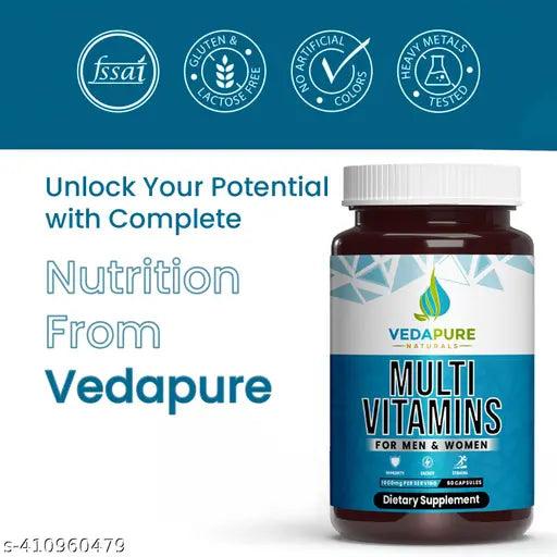Fish Oil Omega-3 Double Strength for Heart, Brain & Muscle function & multivitamin for Energy, Stamina, & Immunity COMBO PACK - Springkart