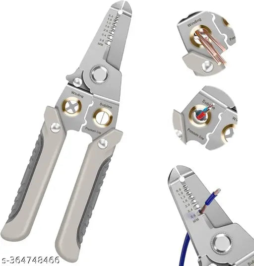 Wire Stripper and Cutter Pliers Tools For Electricians 6-in-1 Multifunctional Wire and Cable Stripping - Springkart