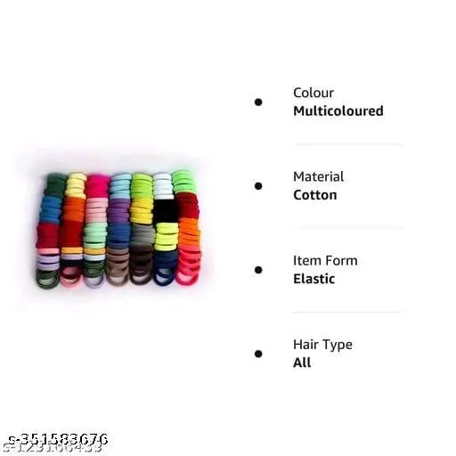 Hair_Rubber_band_multicolor pack of 72 rubber - Springkart