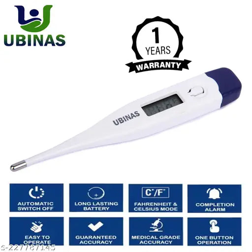 Digital thermometer for Kids & Adults Thermometer (White) - Springkart