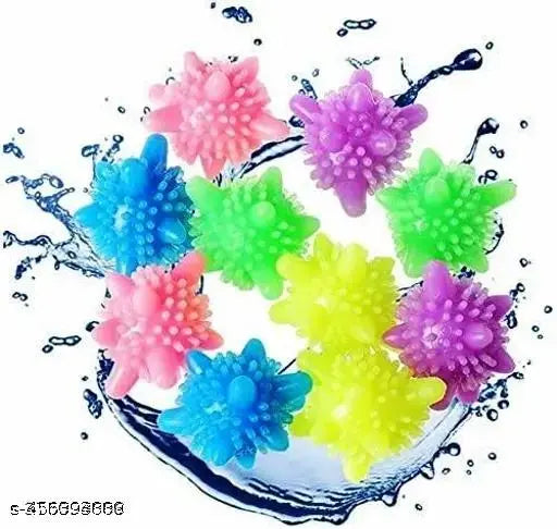 12Pcs Reusable Dryer Balls Laundry Balls for Washing Machine Solid Colorful - Springkart