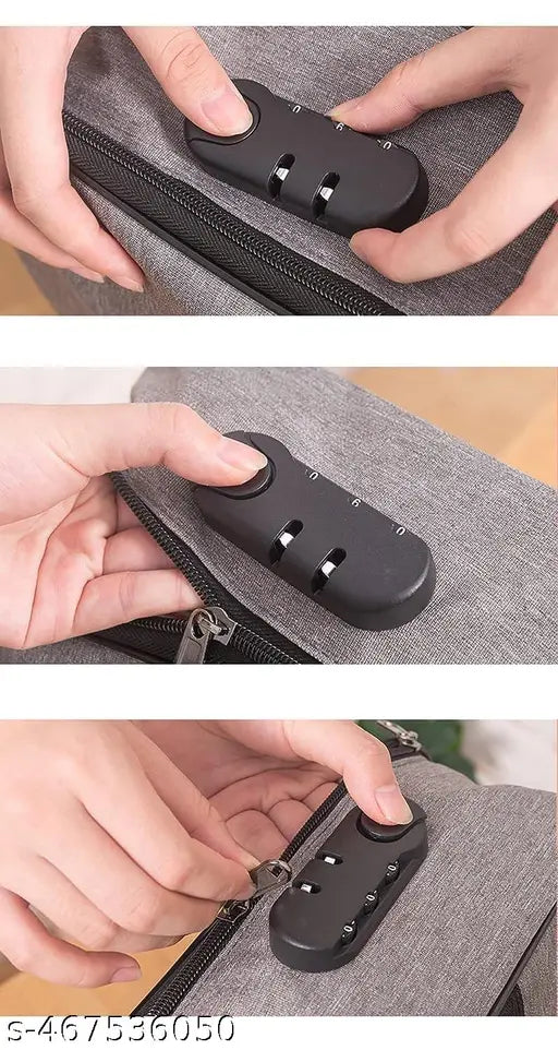 File Document Storage Bag with Lock Waterproof File Folders Bag Document Safe Pouch Bag(Multicolor) - Springkart