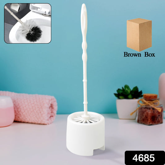 Toilet Brush with Holder Stand, Toilet Brush Set Toilet Cleaning Brush Household, Bathroom Cleaning Tools - Springkart