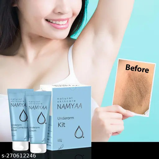 Namyaa Underarm Whitening Cream for Dark Underarm/Uneven Tone With Vitamin C and Charcoal Extracts 100g, Pack of 2