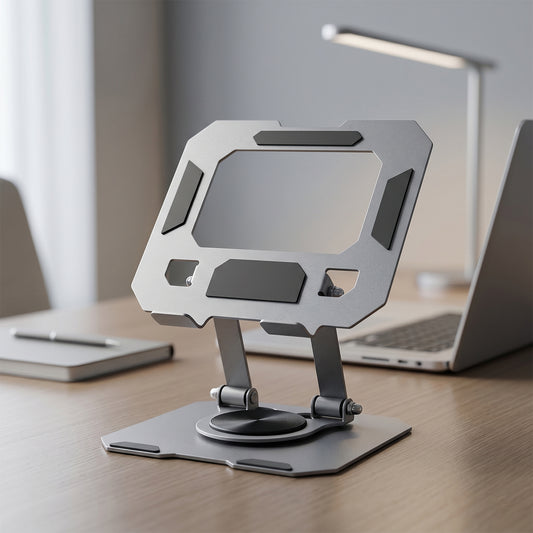 Foldable Metal Phone Tablet Stand Holder (1 Set)