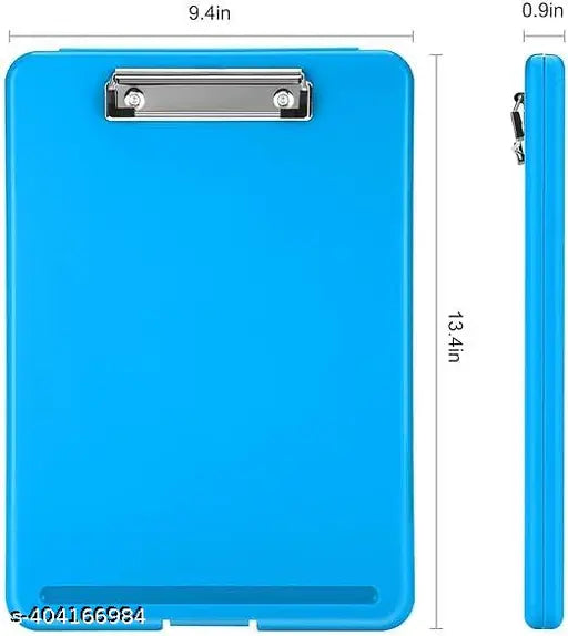 kavid Professional Pad/Clipboard with Paper Holder Storage Conference Plastic Folder Clipboard, Ideal for Students, Teachers, Jobsite, Industrial, Office (multicolor)