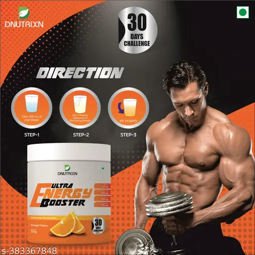 Energy Booster 200G with BCAA, Vitamin C, Electrolytes & Glutamine - Springkart