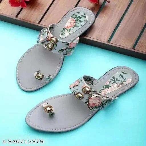 Women's & Girls Single Strap flat Sandals Stylish and Fashionable - Springkart