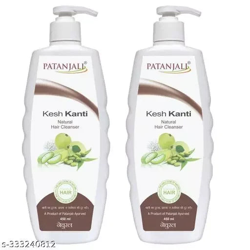 Patanjali KESH KANTI HAIR CLEANSER NATURAL 450 ML (Pack of 2) - Springkart
