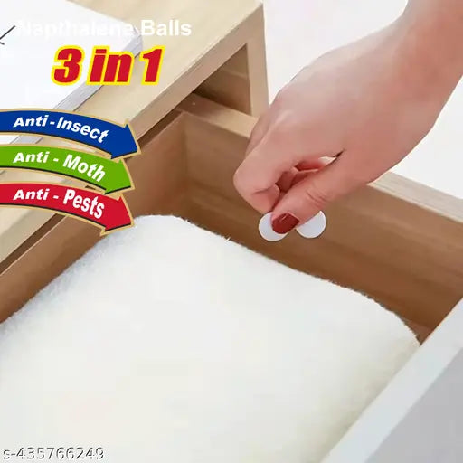 Wonder Fresh Naphthalene Balls - 600g (100, Pack Of 6) White - Springkart