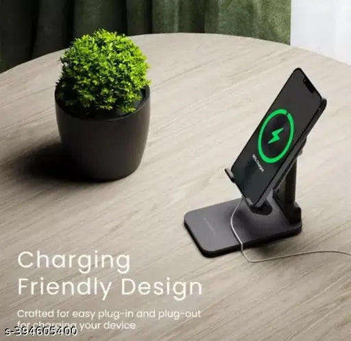 Adjustable Mobile Phone Foldable Holder Stand Dock Tabletop Mount For All Smartphones, Kindle,Ipad,Adjustable Mobile Stand,Black, - Springkart