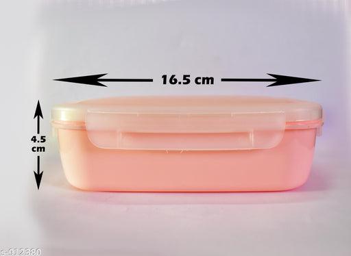 Plain Plastic Lunch Box Loknath Brand (Set of 6) With 200ml Box (small dabbi) Multiple Use Freezer Safe - Springkart