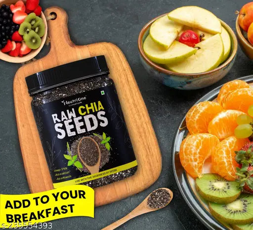 Chia Seeds - Omega-3 Rich, High Fiber Superfood for Energy & Weight Management - 250g" - Springkart