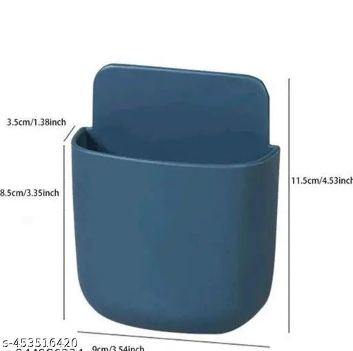 4 Pcs Plastic Multi Purpose Wall Mounted Storage Organizer Stand (Multicolour) - Springkart