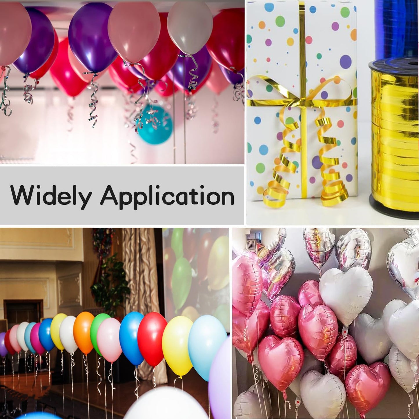 Decoration Balloon Ribbon Smooth Ribbon For Party Decoration (36 Pcs Set) - Springkart