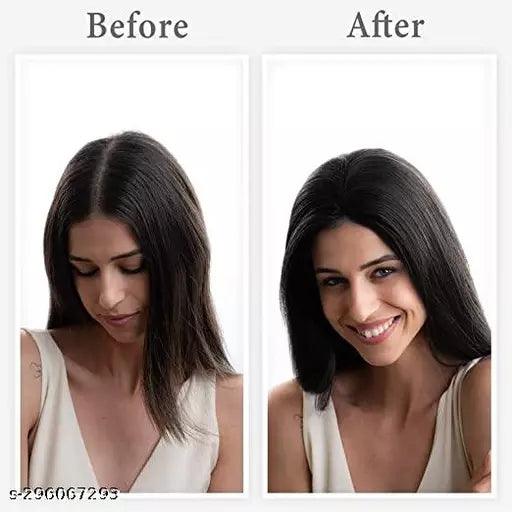 14.5 Inches/37 CM Straight Hair Long Brown Synthetic Hair Topper for Women/Girls - Springkart