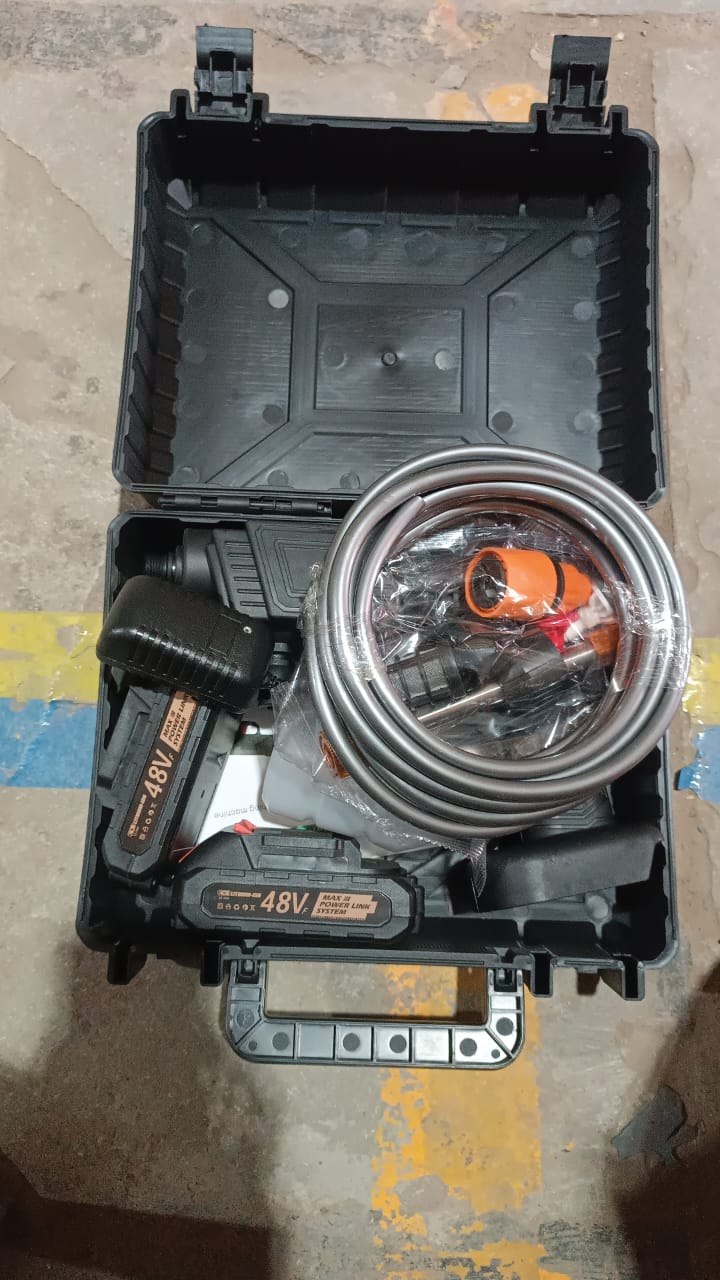 48v Double Battery Car Washer Gun With 12.6v Charger - Springkart