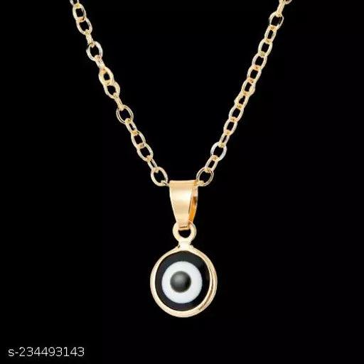 Creatives Blue Vastu Turkish Evil Eye Pendant Chain Necklace for Women Pendants - Springkart