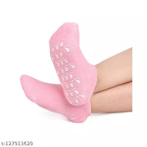 Silicon Socks Heel for Crack Spa Gel Socks for Women and Men Moisturizing Natural Oil and Vitamin E - Repair Dry Cracked Feet - Springkart