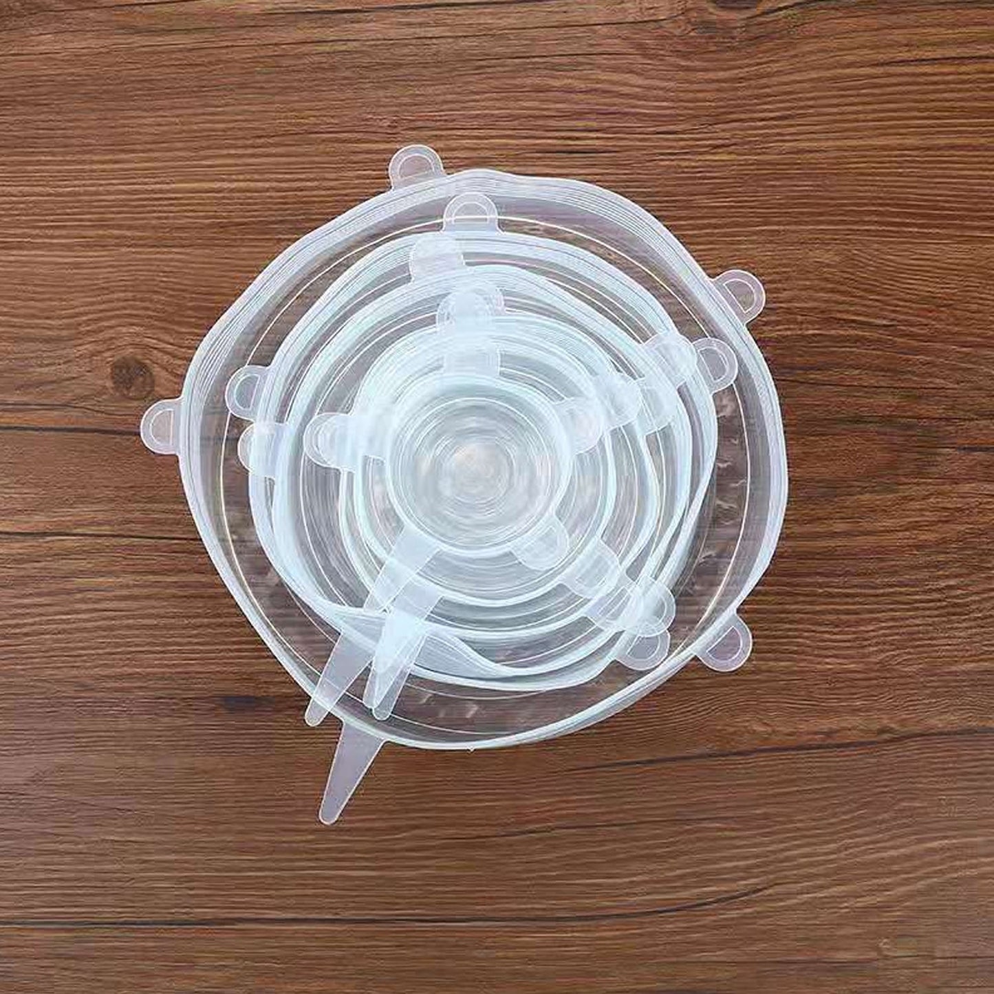 Silicone Food Cover Stretch Lids (6 Pcs Set 62 Gm) - Springkart