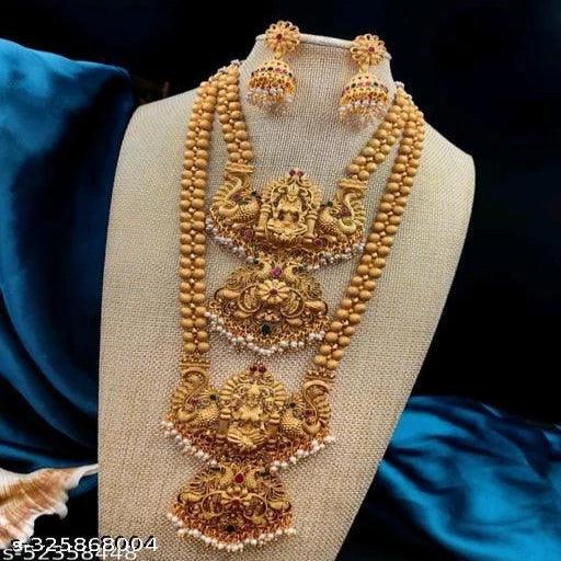 Beautiful and Elegant Full combo set jewellery Ruby Green Colour - Springkart