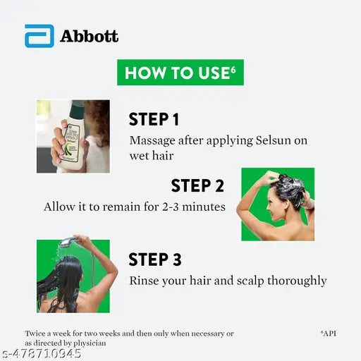 Abbott Selsun Suspension Anti Dandruff Shampoo 120ml ( Pack of 2 )