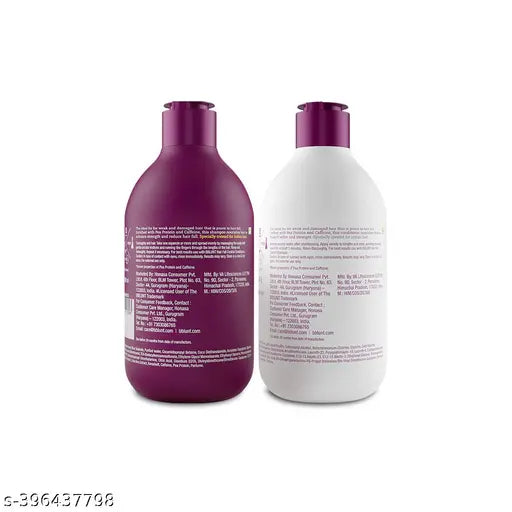 BBLUNT Hair Fall Control Shampoo & Conditioner Combo with Pea Protein & Caffeine for Stronger Hair - (300 ml + 250ml)