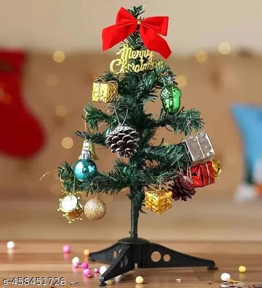 1 ft Christmas Tree + 9 PCs Ornaments + Topper Star 10cm - Springkart
