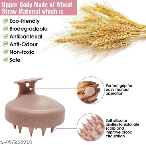 Stylish Hair Scalp Massager Shampoo Brush With Soft Bristles For Men & Women Combo of 2 - Springkart