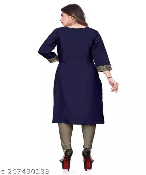 stylelist kurti with work - Springkart