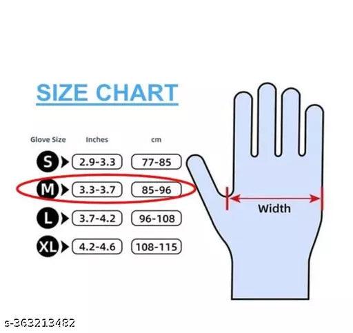 Latex Hand Gloves | Pack of 1 (100 Pieces) | Large Size - Springkart