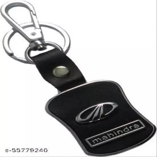 Alexus LEATHERITE BLACK Locking Key Chain - Springkart