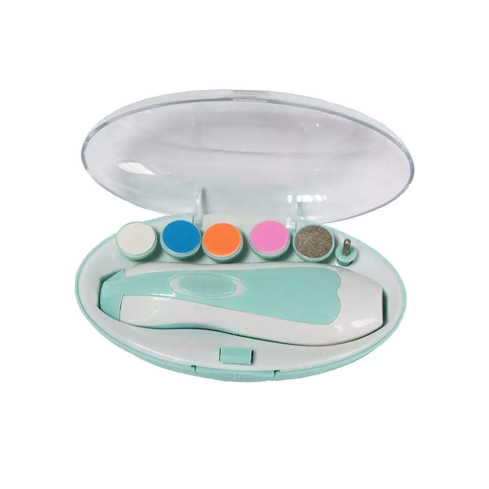 1223 Electric Baby Nail Trimmer With Grinding Heads For Newborn Infant And Toddler - Springkart