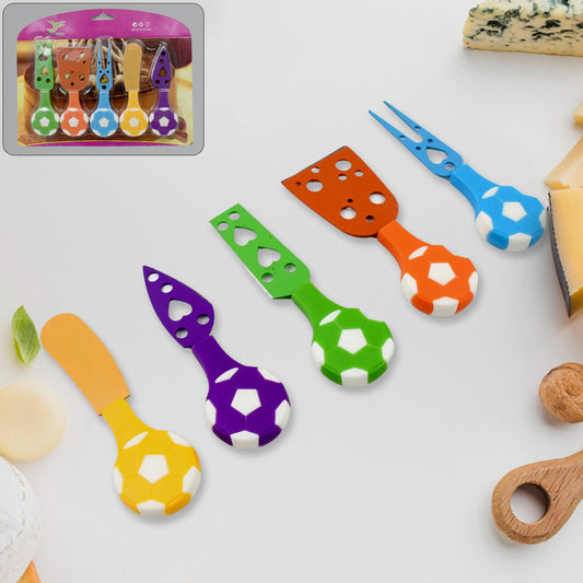 Football Soccer Cheese Knife Set (5 Pcs Set) - Springkart
