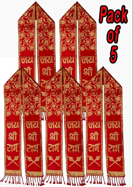 Ram Dupatta for Ram Mandir// Traditional Dupatta Pack of 5pcs - Springkart