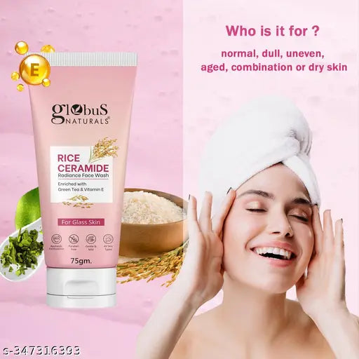Naturals Rice Ceramide Radiance Face Wash,75 gm (Pack of 2) - Springkart
