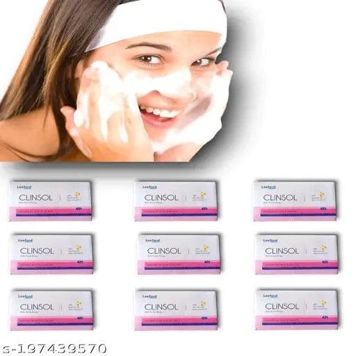 Clinsol Anti-acne Soap for Acne and Pimple Free Skin pack of 9 - Springkart