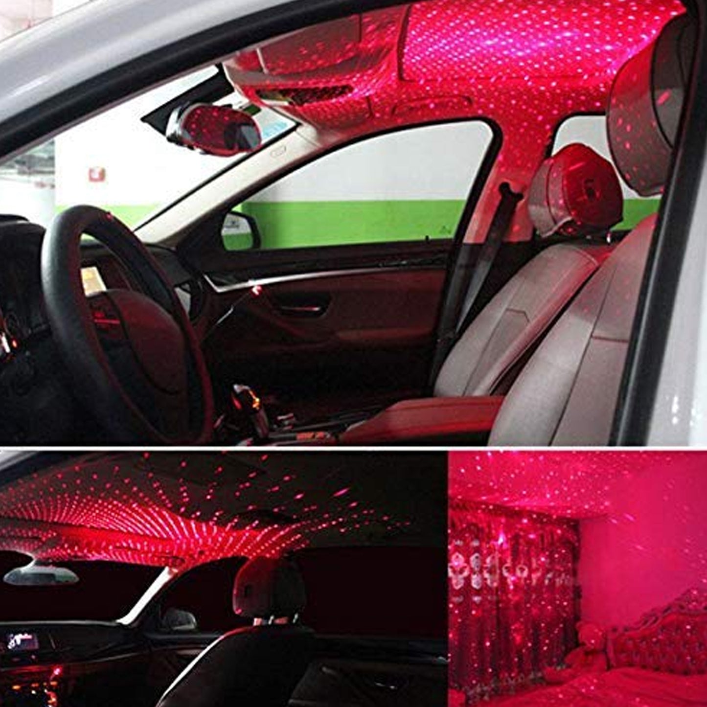 7396 Light Galaxy Night Sky Ambiance Laser Micro Projector Atmosphere Ambient Roof Usb Light - Springkart