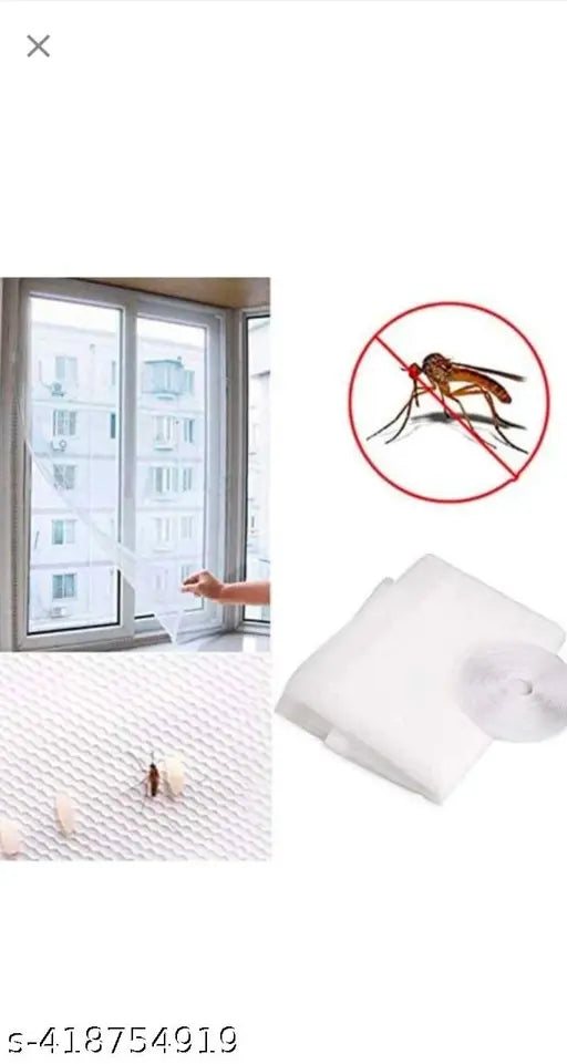 5 FEET X 6 FEET ( 60 INCH X 72 INCH ) WHITE COLOUR WINDOW MOSQUITO NET BY STAR INDIA PLUS - Springkart