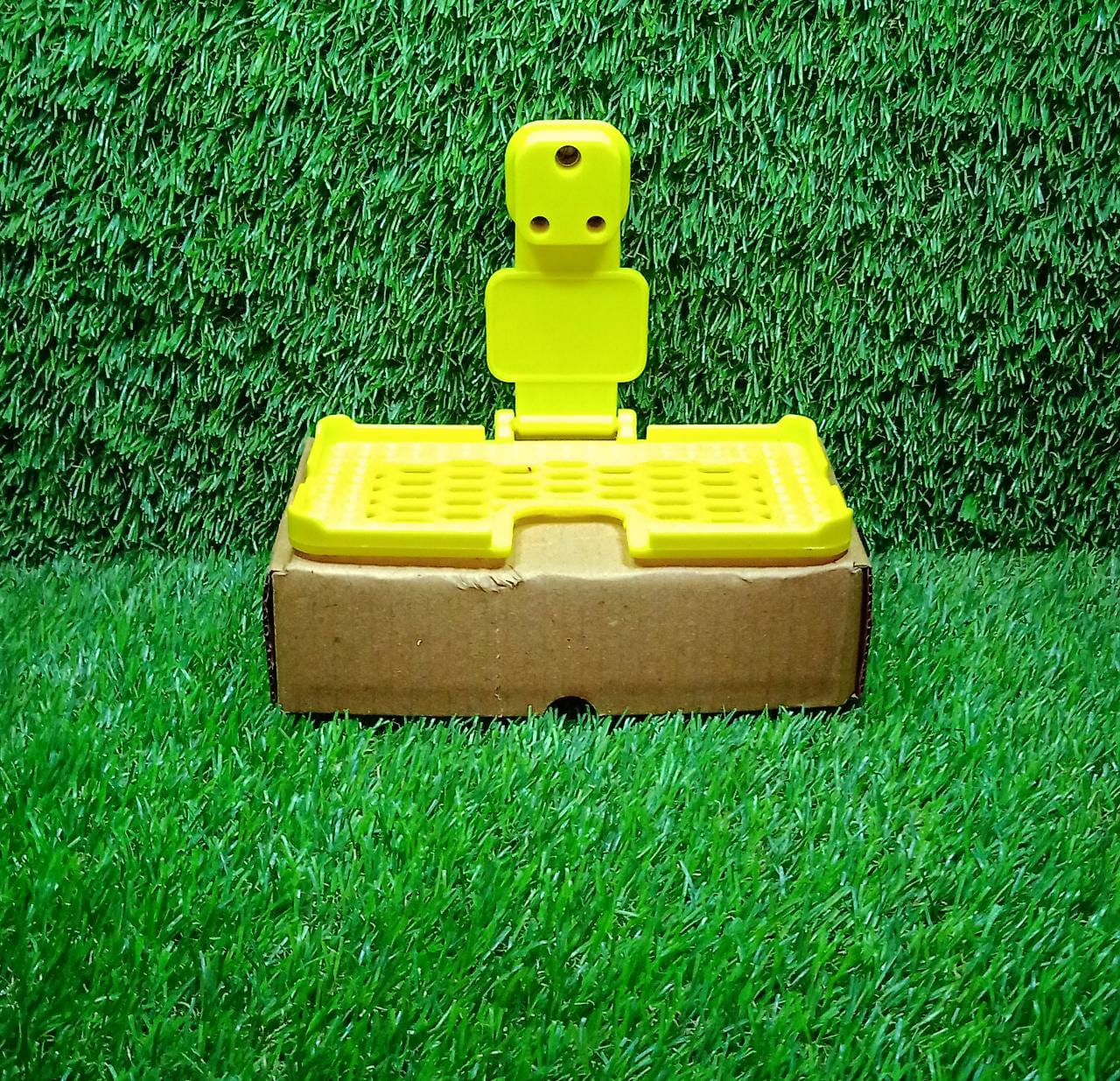 6498 Multi-purpose Wall Holder Stand For Charging Mobile Just Fit In Socket And Hang (Yellow) - Springkart