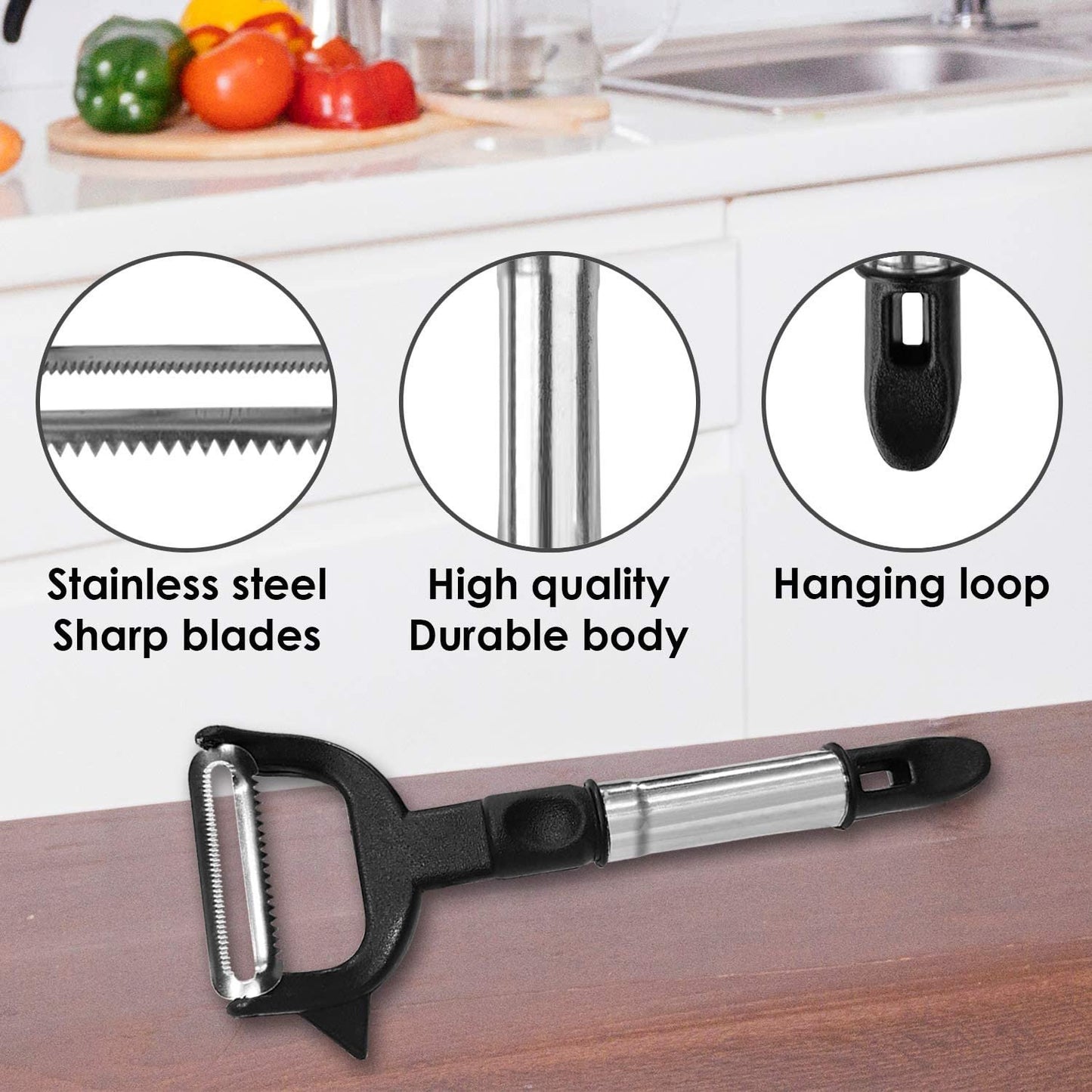 2-in-1 Double Julienne And Vegetable Peeler - Springkart