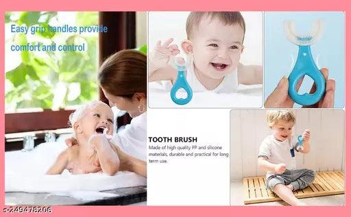 Pack of 3 Toddler Toothbrush with Food Grade Soft Silicone Brush - Springkart